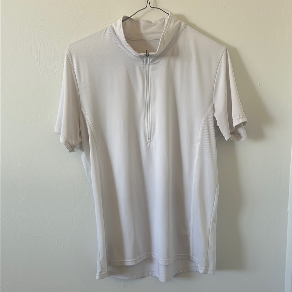 Kerrits Icefill White Equestrian Show Shirt - Size L